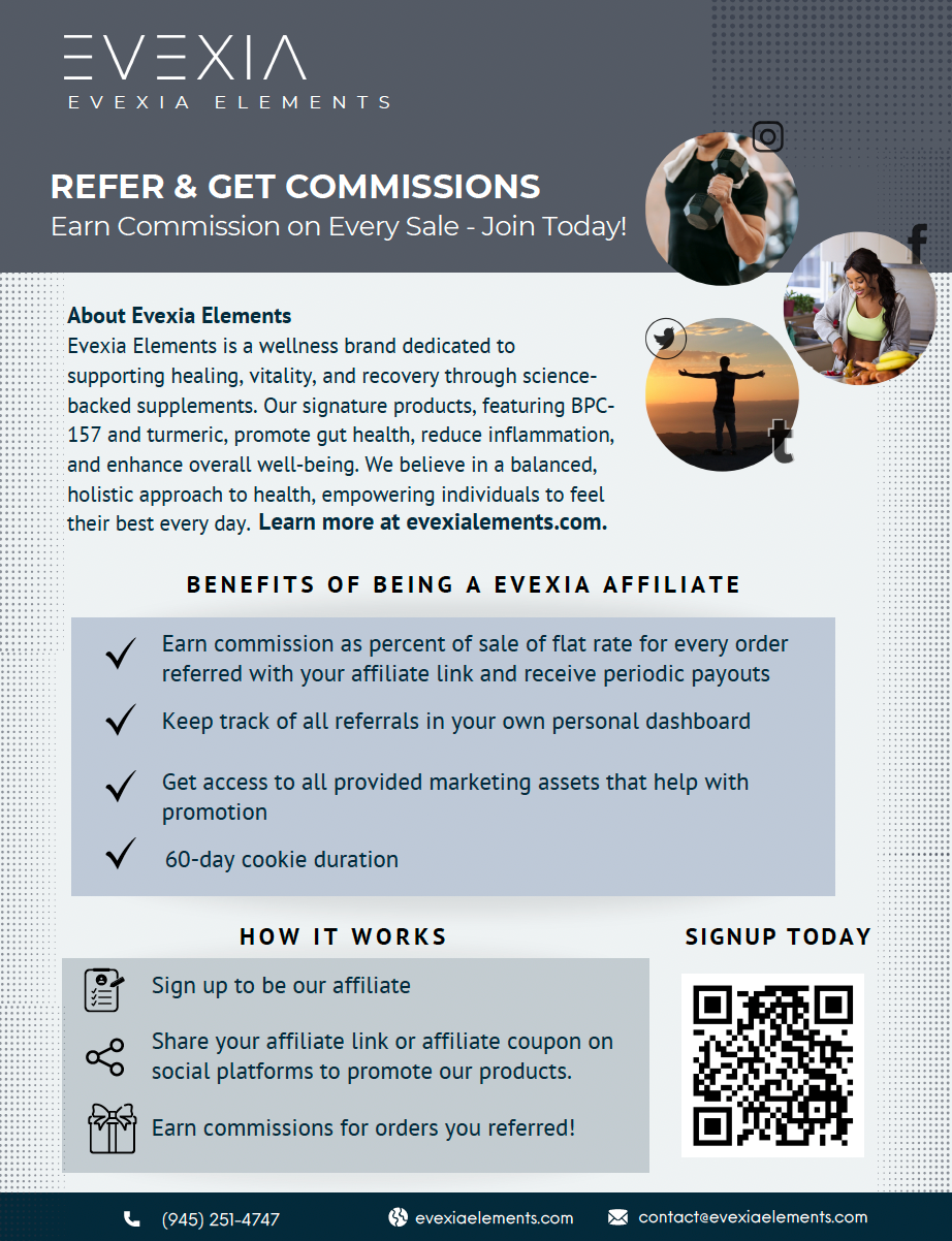 Unlocking New Opportunities: Join the Evexia Elements Affiliate Program Today